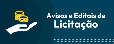 Avisos e Editais de Licitação 