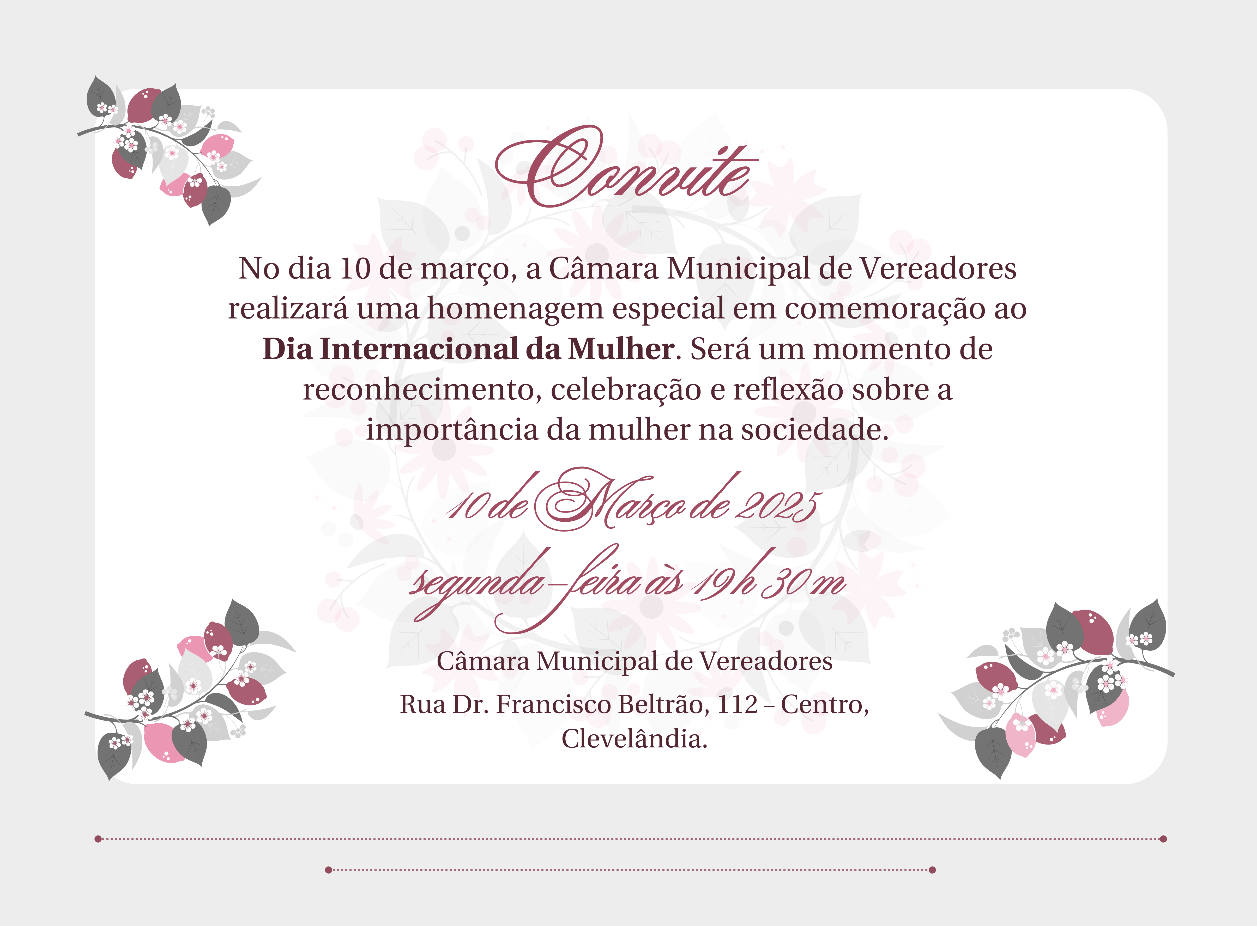 Dia Internacional da Mulher 2025