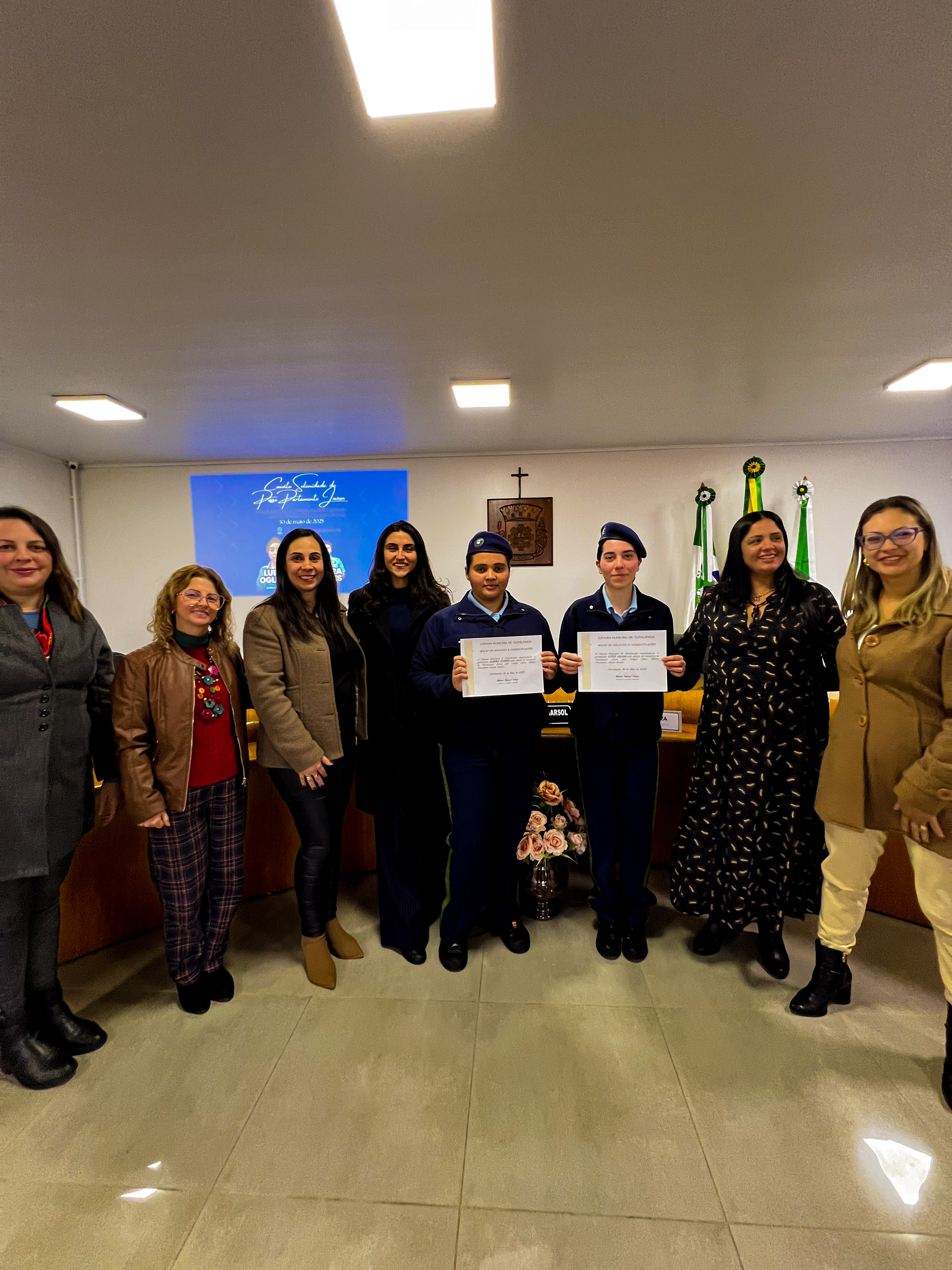 Posse das Vereadoras do Parlamento Jovem do Colégio Cívico Militar