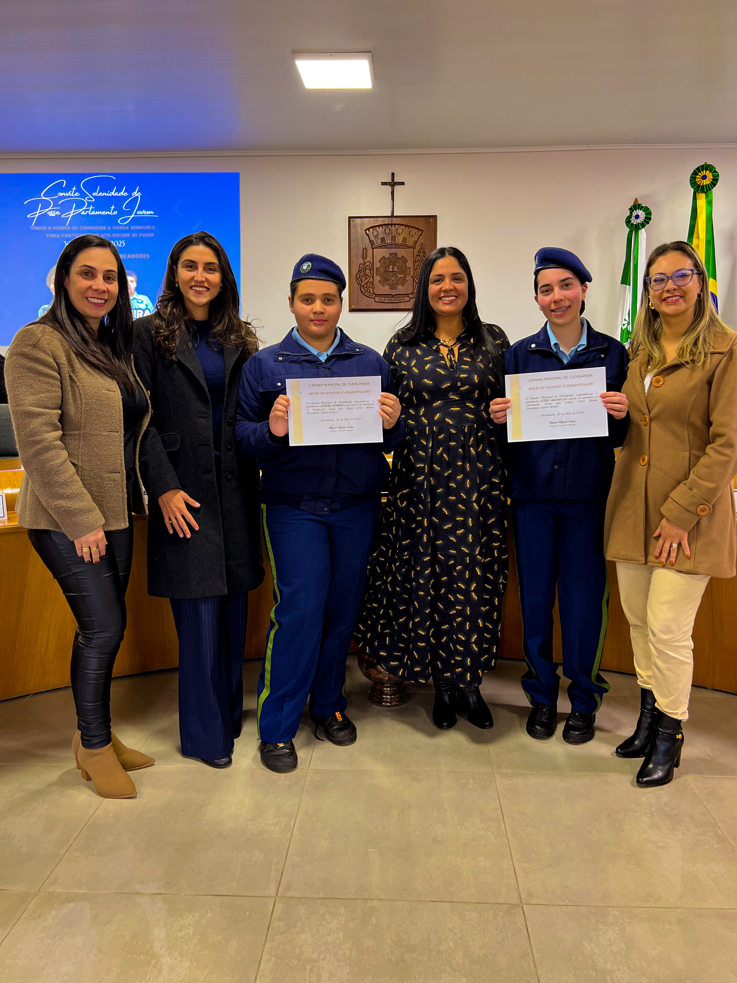 Posse das Vereadoras do Parlamento Jovem do Colégio Cívico Militar