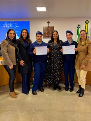 Posse das Vereadoras do Parlamento Jovem do Colégio Cívico Militar