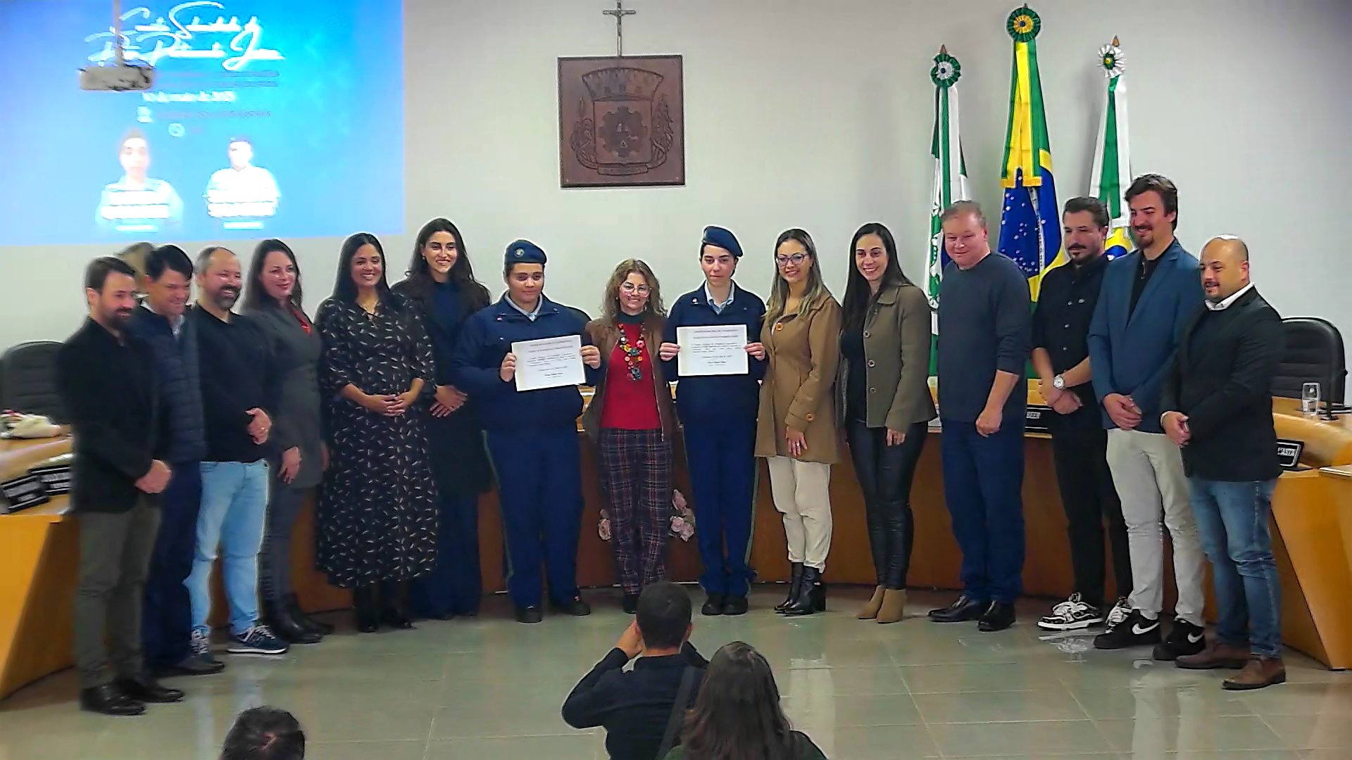 Posse das Vereadoras do Parlamento Jovem do Colégio Cívico Militar
