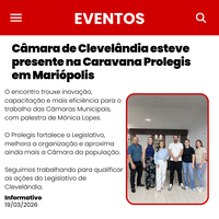 Câmara de Clevelândia esteve presente na Caravana Prolegis em Mariópolis