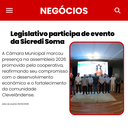 Câmara Municipal participa de evento promovido pela Sicredi Soma