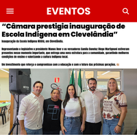 Inauguração da Escola Indígena Nitótū, em Clevelândia.