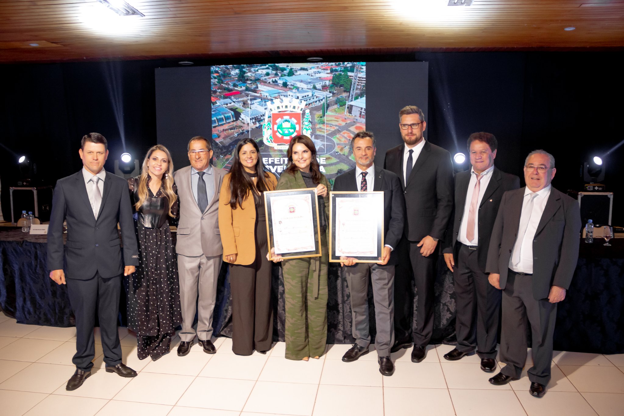 Lançamento da Pedra Fundamental e entrega de Títulos Honorários