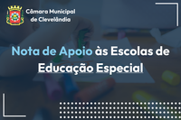 Nota de Apoio às Escolas de Educação Especial