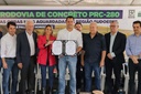Vereadores participam da entrega da obra de revitalização da PRC-280 Vereadores participam da entrega da obra de revitalização da PRC-280